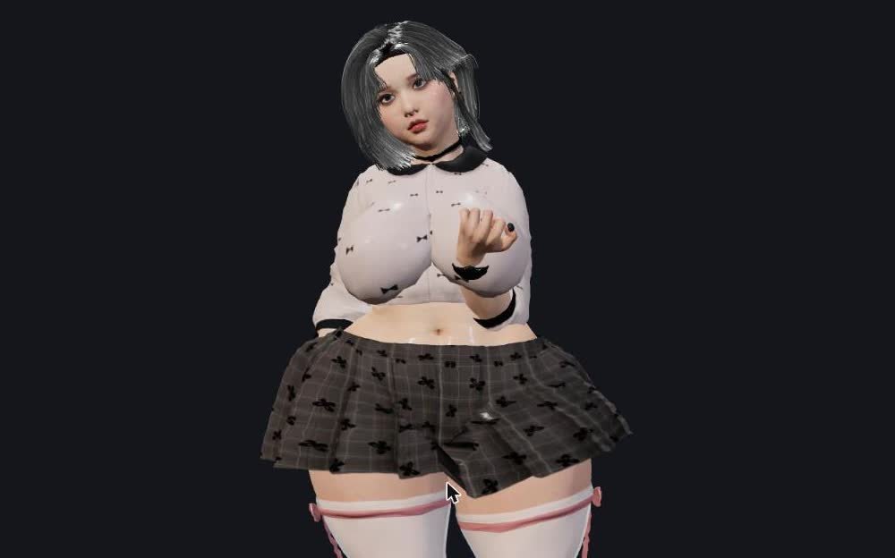 A live video call: Nova rendered in real time, with the call controls below her.
